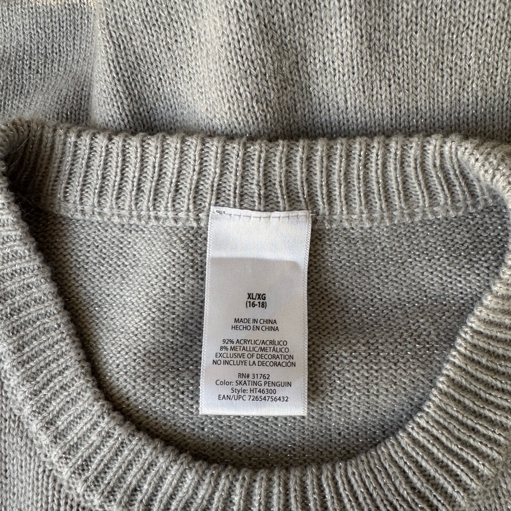 Grey Penguin Christmas Sweaters - Picture 6 of 6